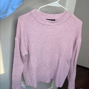 Something Navy Women's Purple Ribbed Sweater